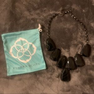 Kendra Scott Harlow Black Statement Necklace